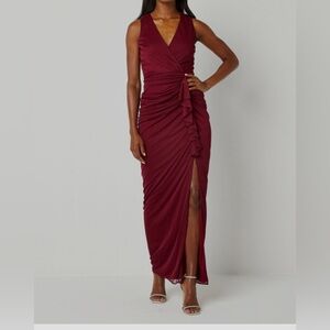 DJ Jaz Womens Sleeveless High-Low Evening Gown
Size 4 NWT